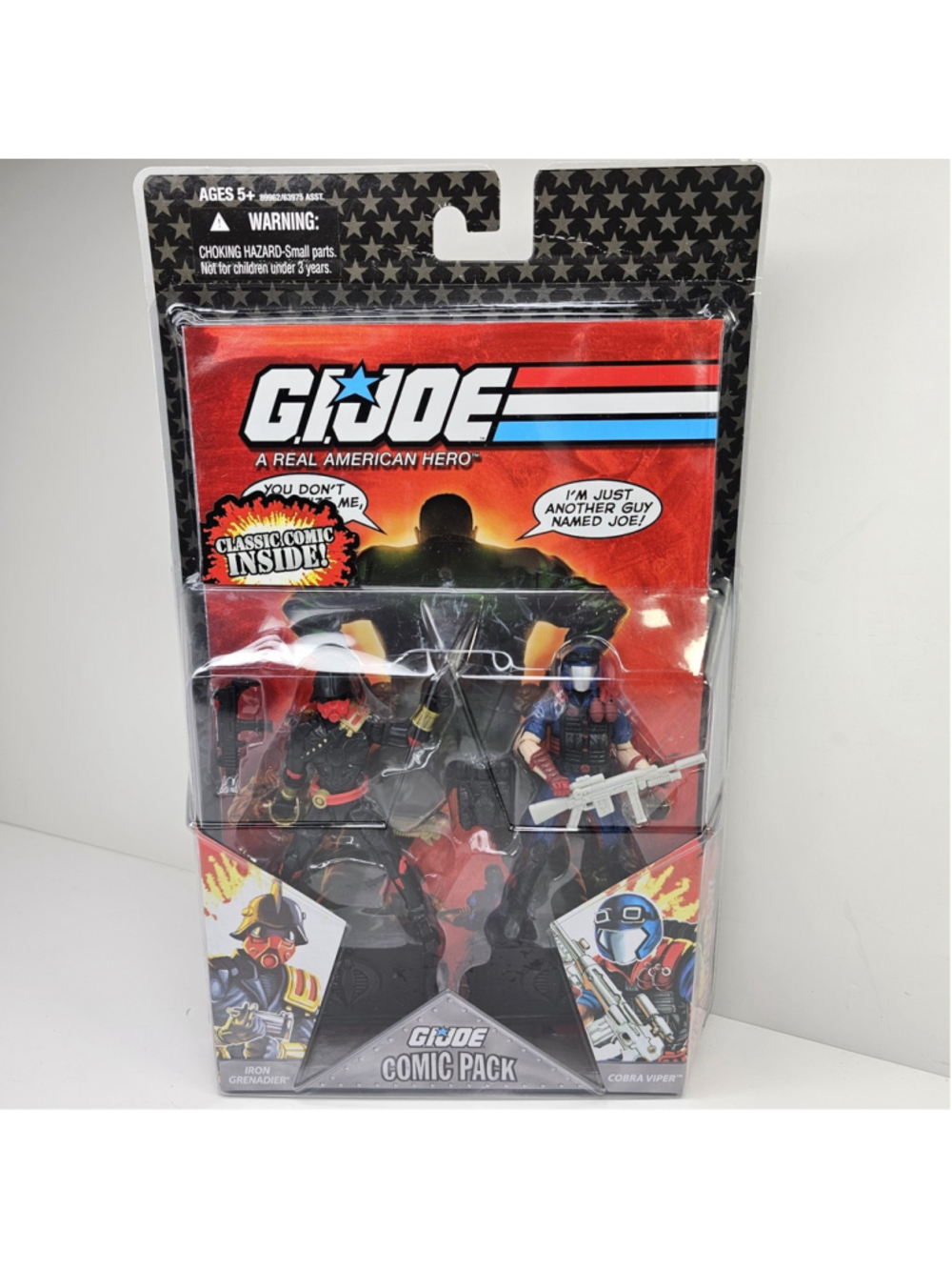 SEALED Hasbro GI Joe Comic 2 Pack IRON GRENADIER & COBRA VIPER w/ Issue #86 2008